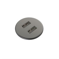 Axessline Micro - 2 USB-A laddare 10W, antracit